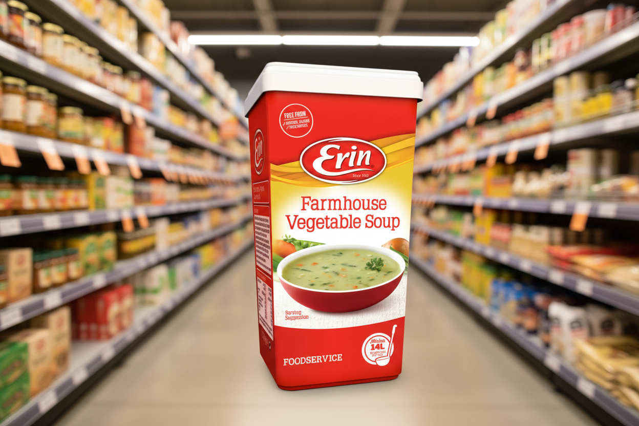 3 x Erin Farmhouse Vegetable Soup 1.24Kg Catering