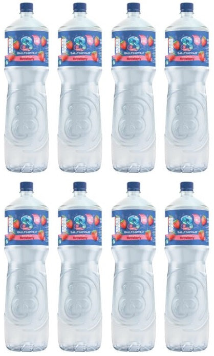 8 x Ballygowan Hint Of Fruit Strawberry 1.5L