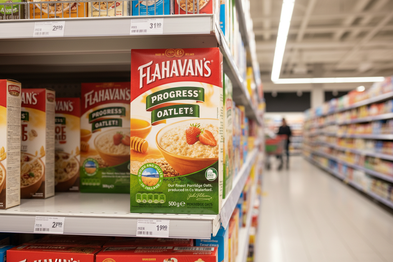 12 x Flahavans Porridge Oats 500Gm