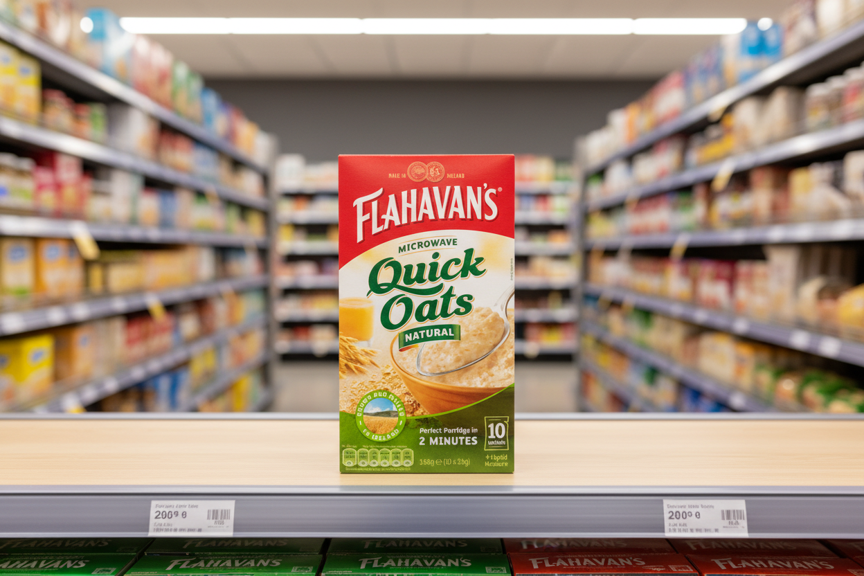 12 x Flahavans Micro.Quick Oat Sachet 10 - 350Gm