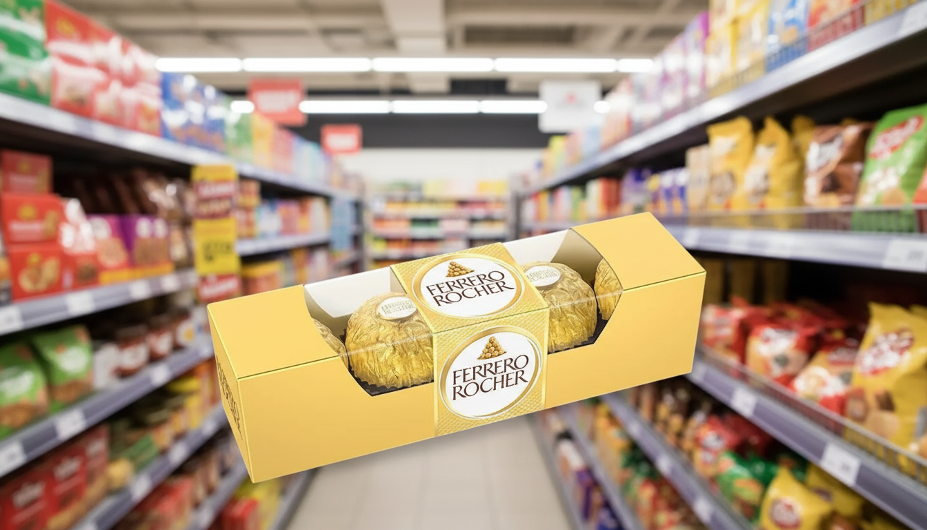 4 X Ferrero Rocher Gift Box Cone T17 213GM