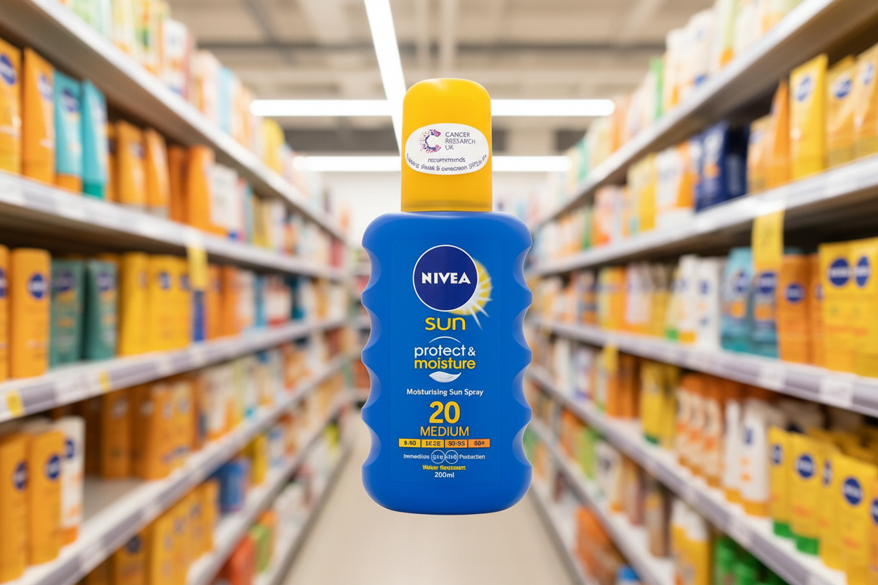 6 x Nivea Protect & Moisture Pump Spray Spf 20 200Ml