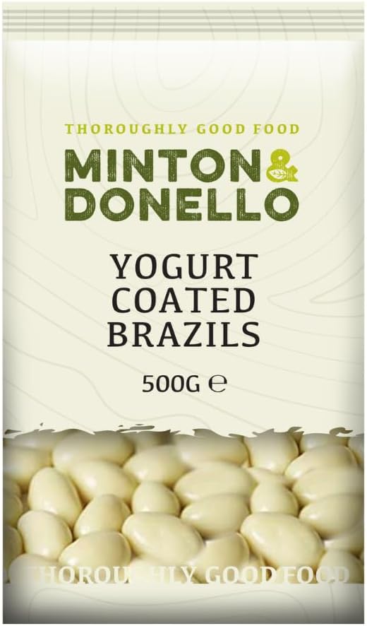 6 x Minton & Donello Yoghurt Coated Brazils - 500g