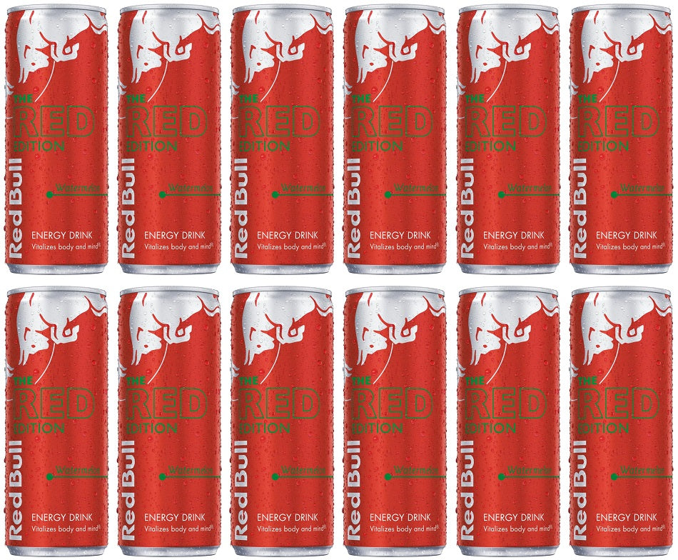 12 x Red Bull Energy Drink Editions Watermelon - 250ML