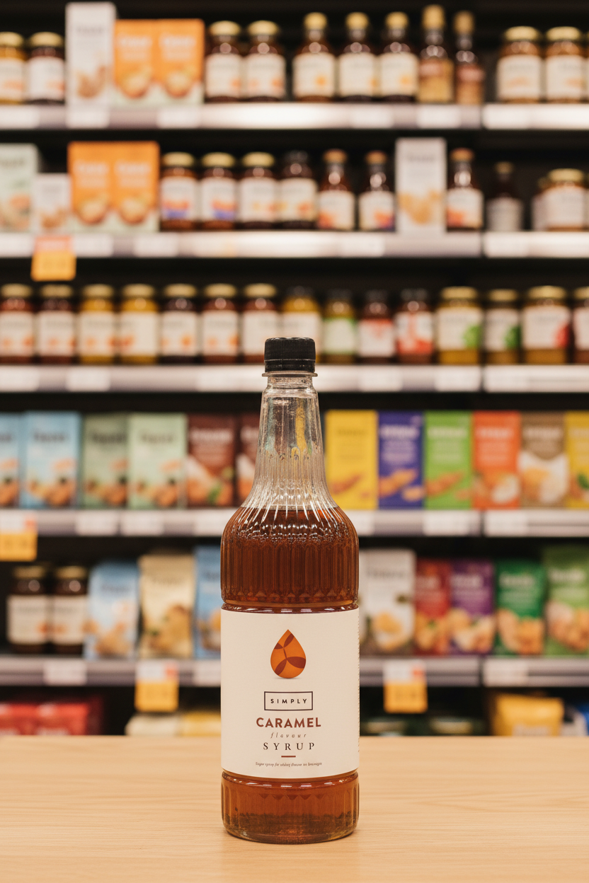6 x Simply Caramel Flavoured Syrup 1 Litre