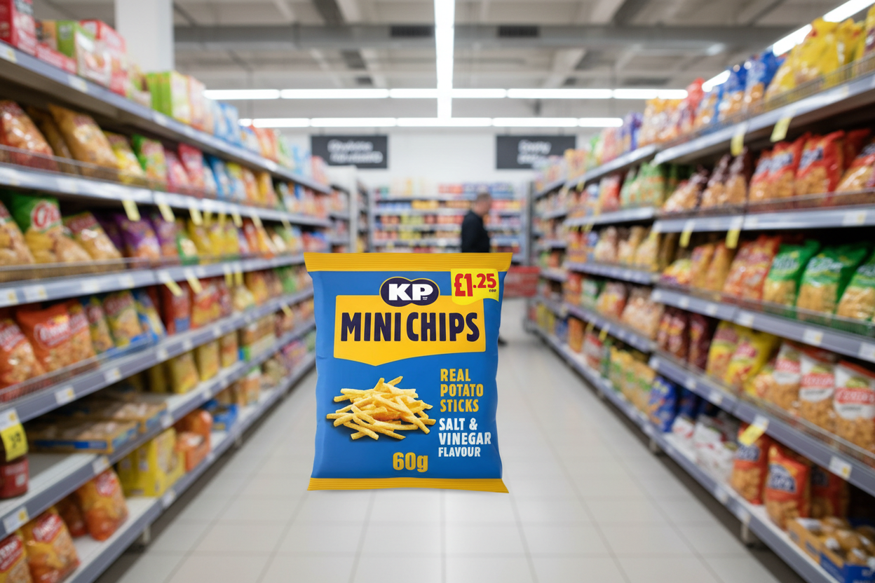 20 x Kp Mini Chips Salt & Vinegar - 60GM