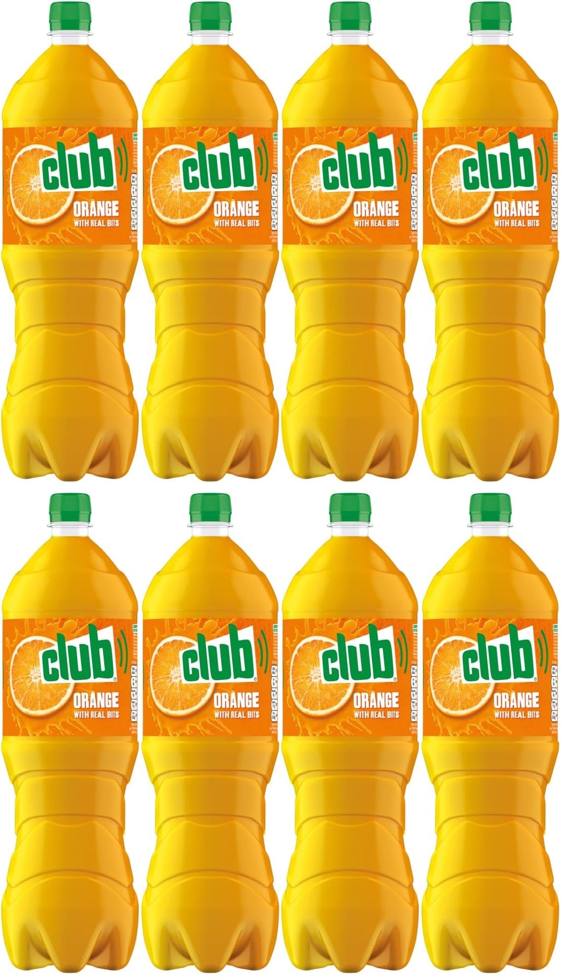 8 x Club Orange With Real Bits 1.75 Litres