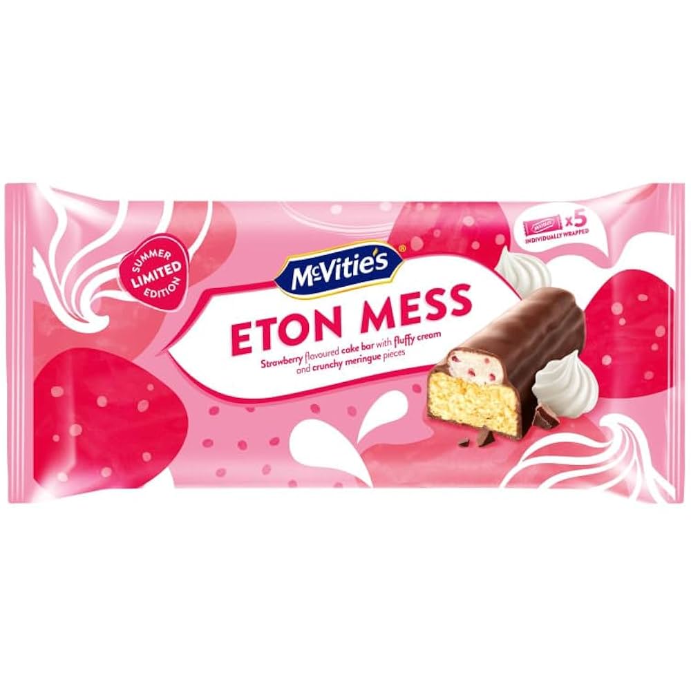 12 x Eton Mess Limited Edition Cake Bars 5pk - 123GM