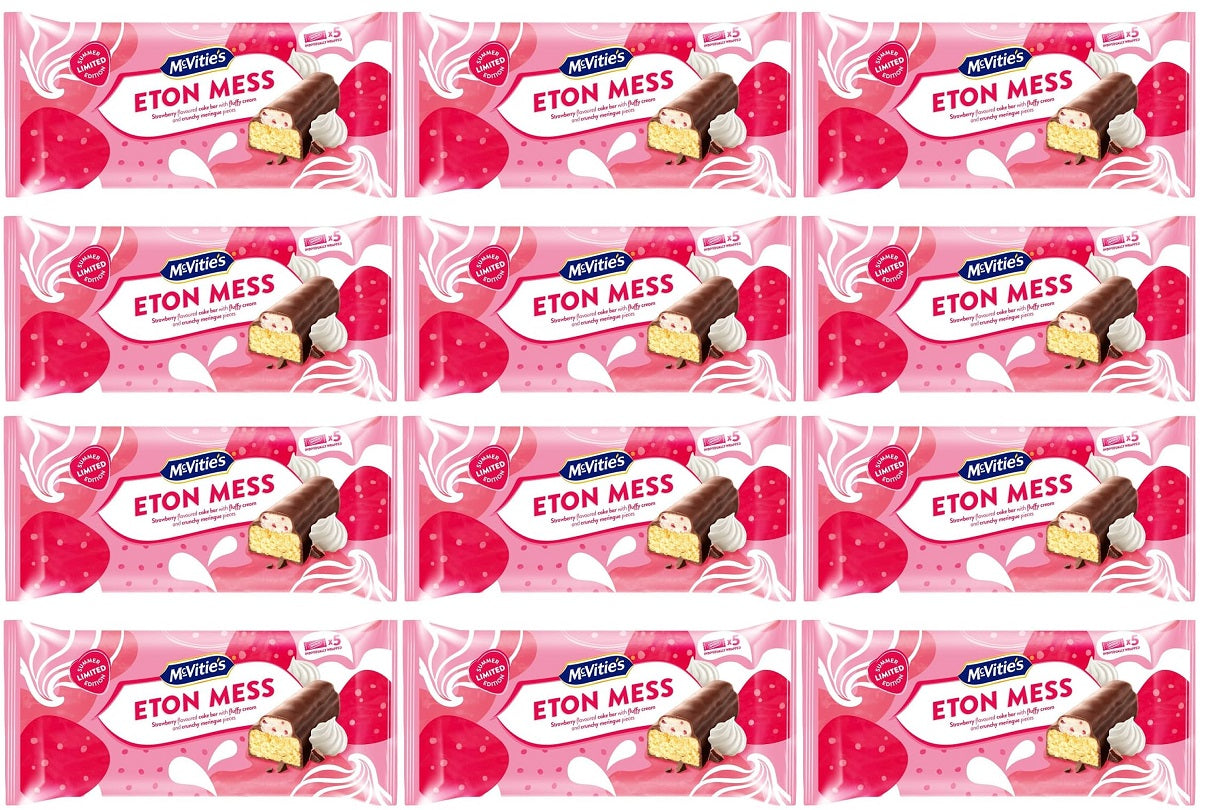 12 x Eton Mess Limited Edition Cake Bars 5pk - 123GM
