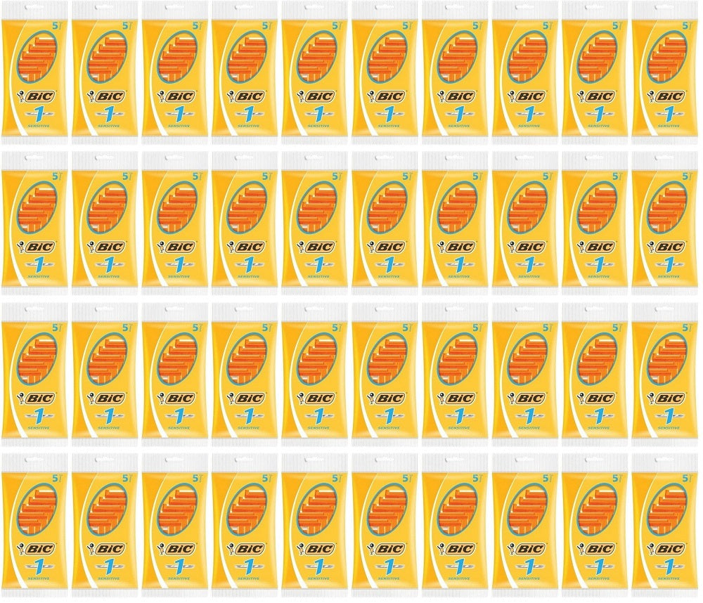 40 x Bic 1 Sensitive Disposable Razors 5 Pack