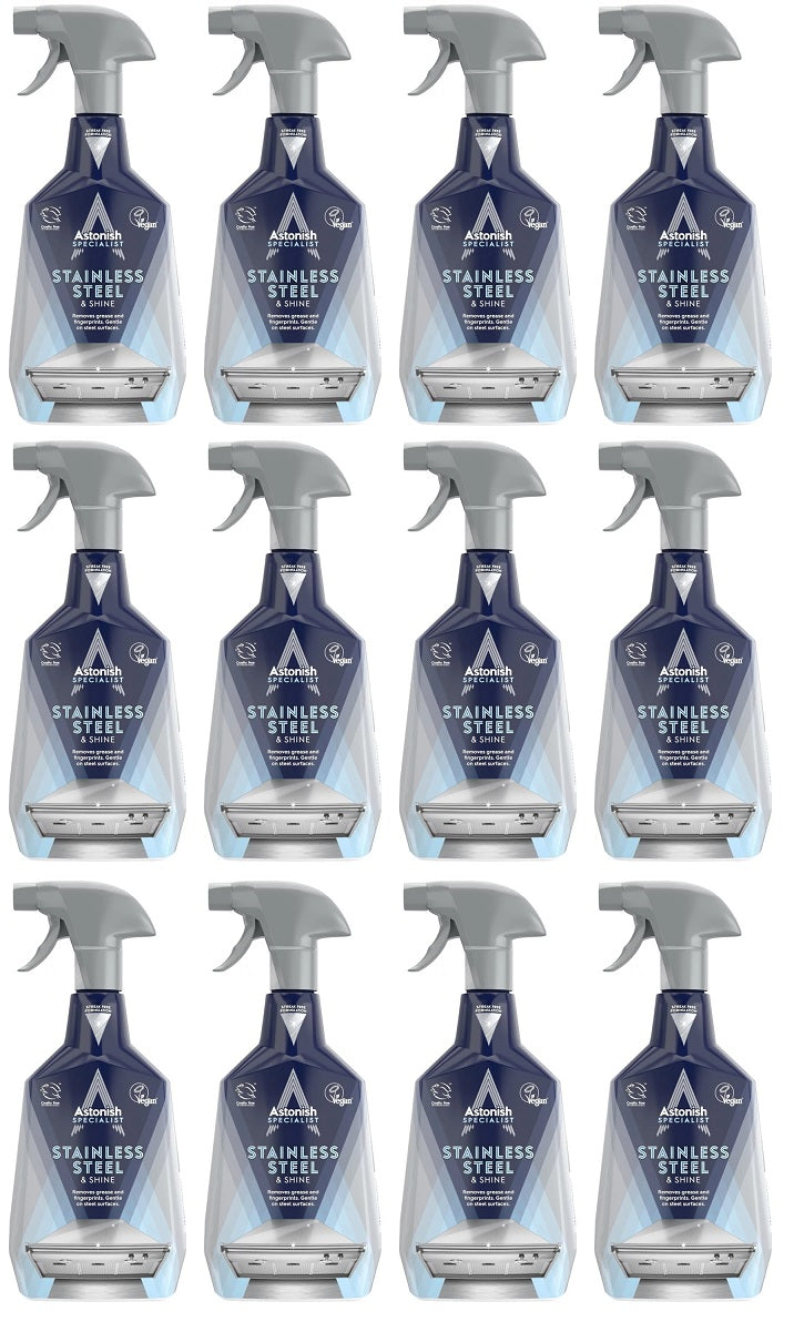 12 X Astonish Specialist Stainless Steel - 750Ml
