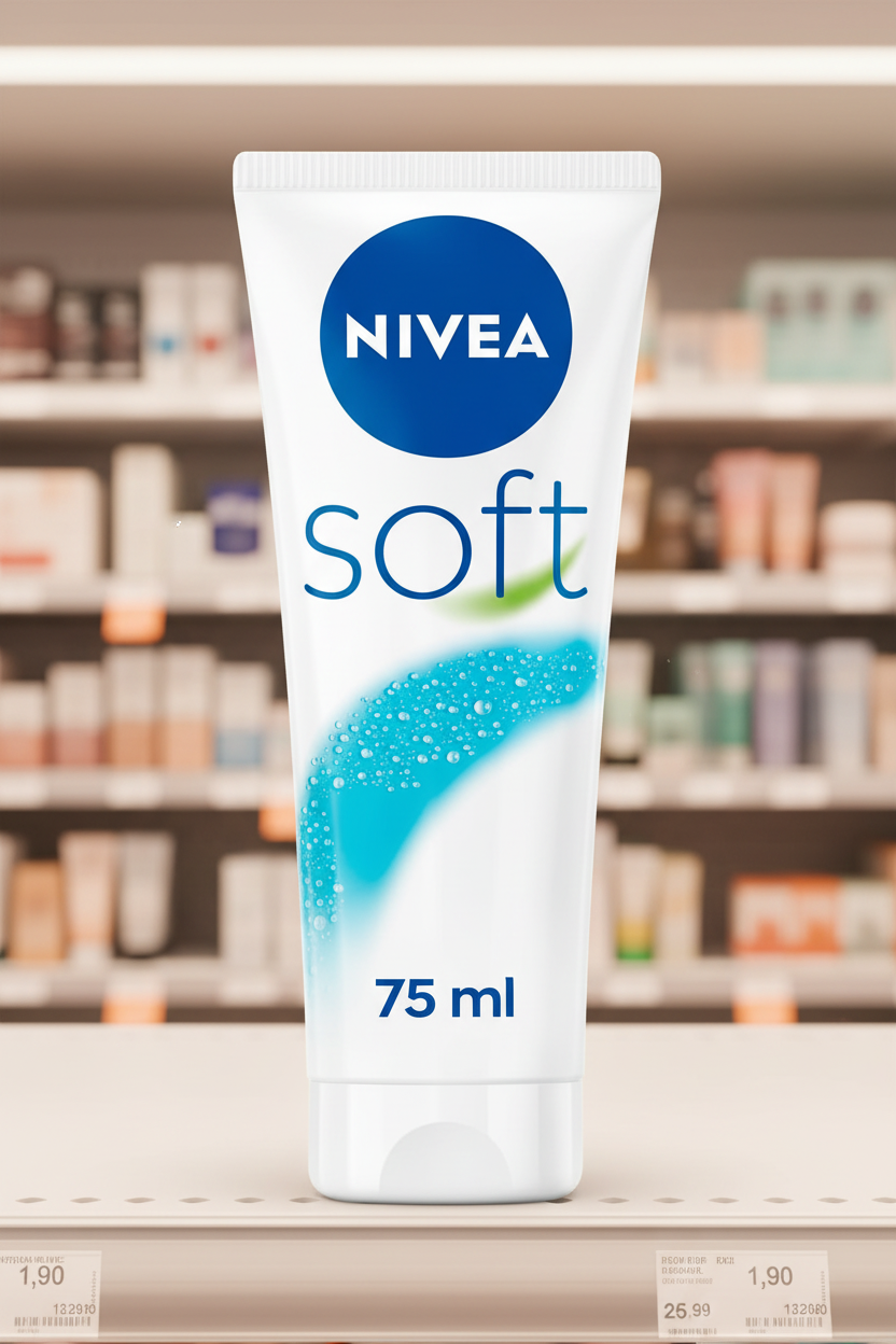 6 x Nivea Soft Moisturising Cream 75Ml