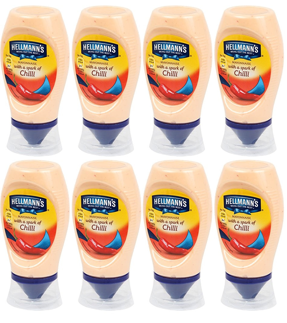 8 x Hellmann's Mayonnaise Chilli 250 Ml