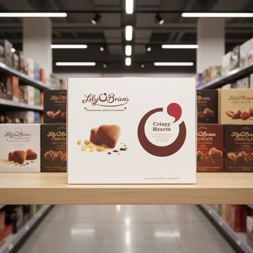 8 x Lillys - Crispy Heart 12 Chocolate 168Gm