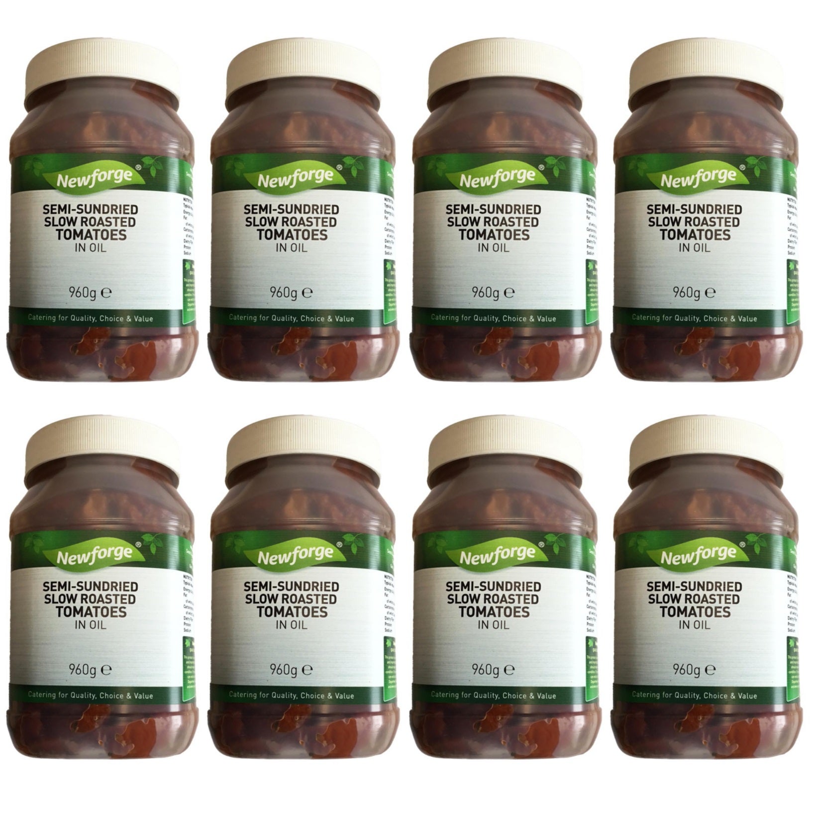 8 x Newforge Semi Sundried Tomatoes 890g