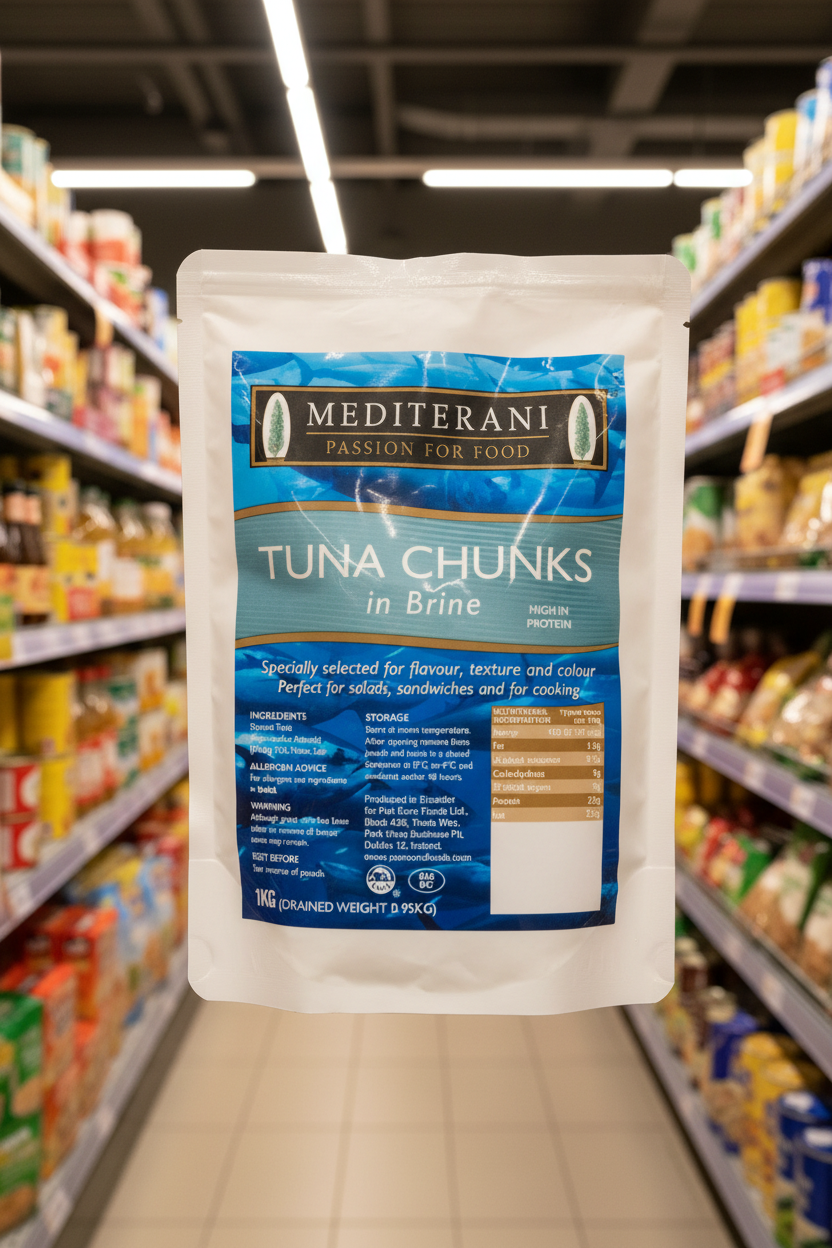 Mediterani Tuna Chunks In Brine 1Kg
