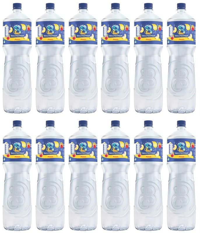 12 x Ballygowan Hint Of Fruit Peach 1.5L