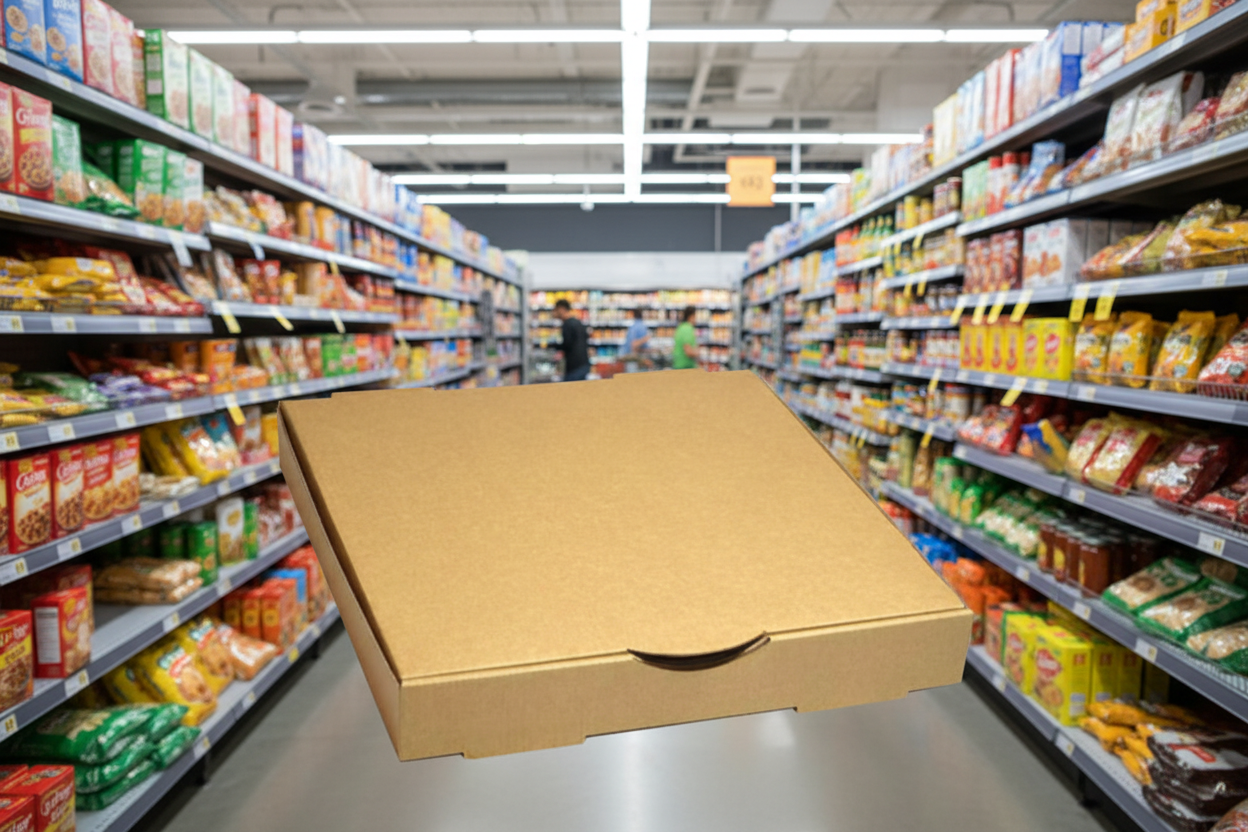 Kraft Pizza Box Corrugated 12 Inch 10.5Kg X 100Pk