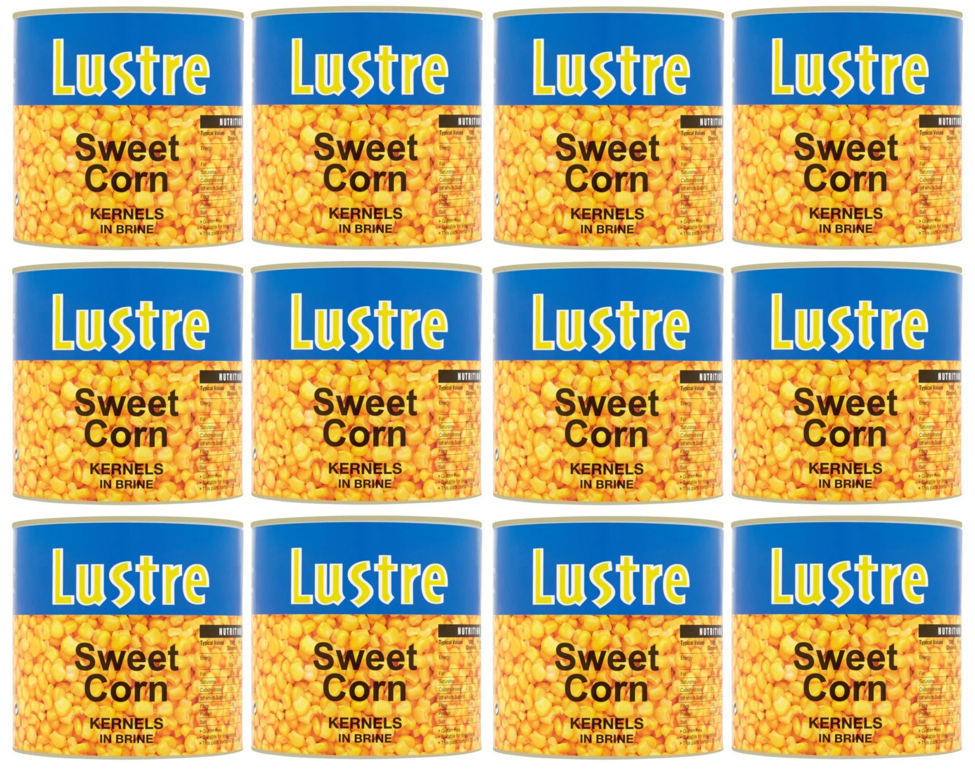 12 x Lustre Sweet Corn Kernels 326G
