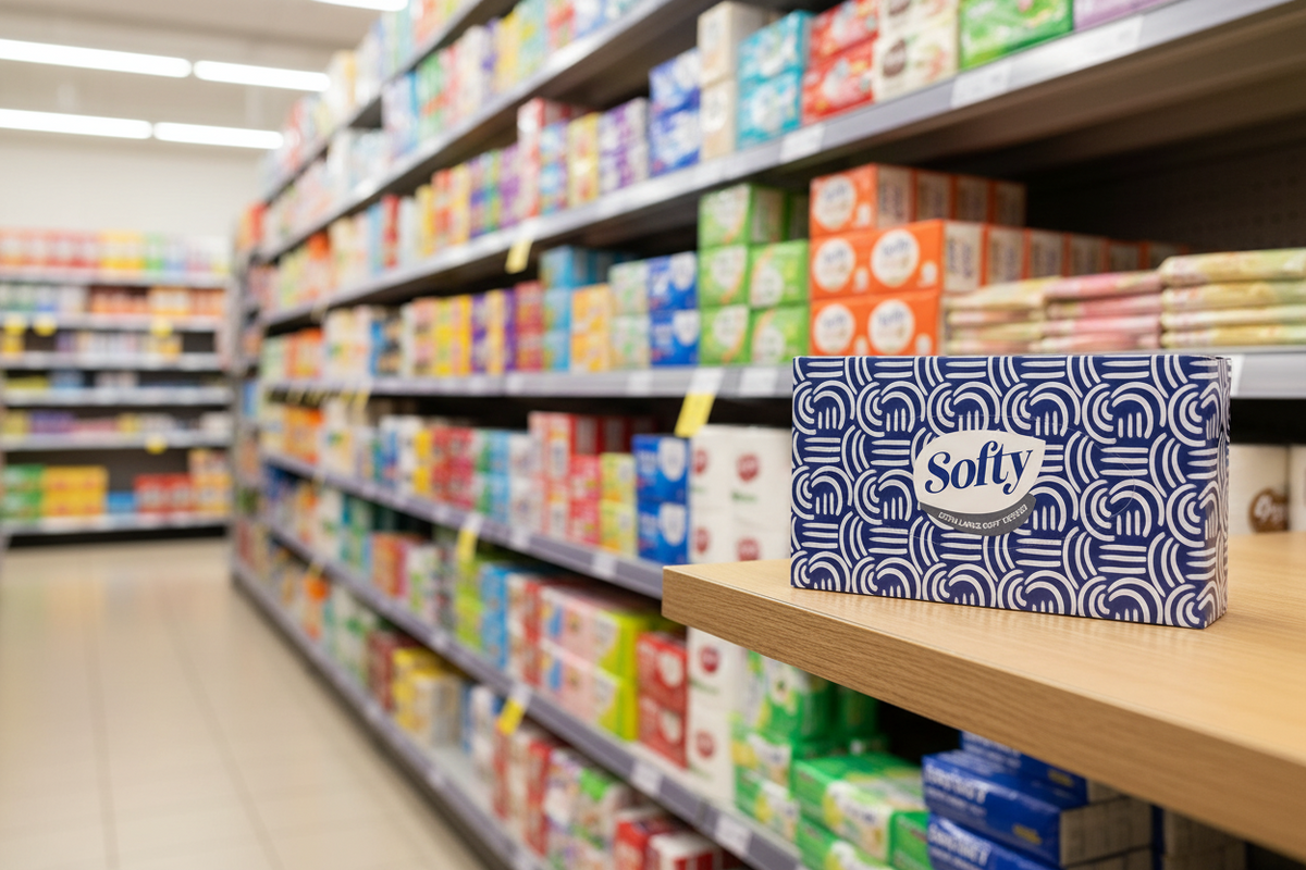 24 X Softy Tissue Extra Large 2 Ply - 80 Pack