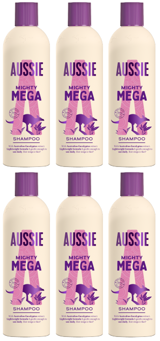 6 x Aussie Shampoo Mega - 300ML