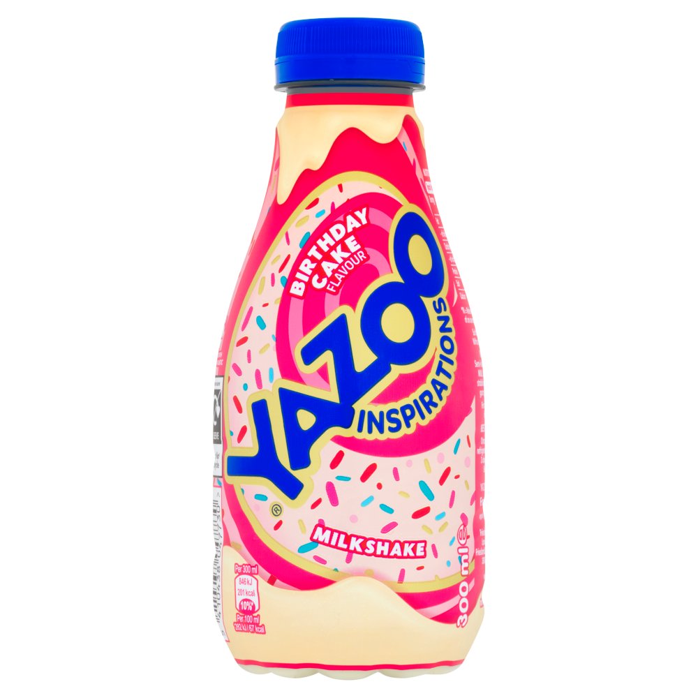 12 x Yazoo Birthday Cake Milk Shake - 300ML