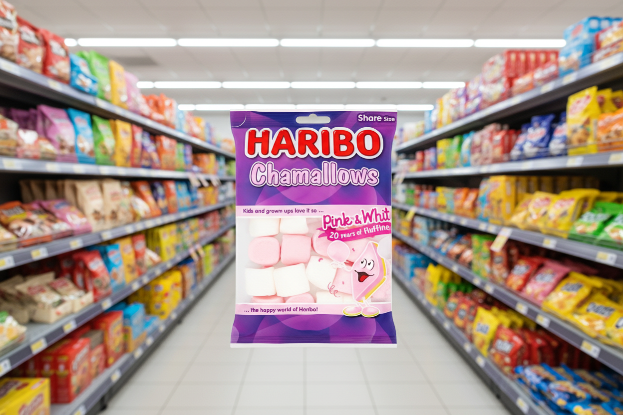 12 x Haribo Chamallows Pink & White 140G