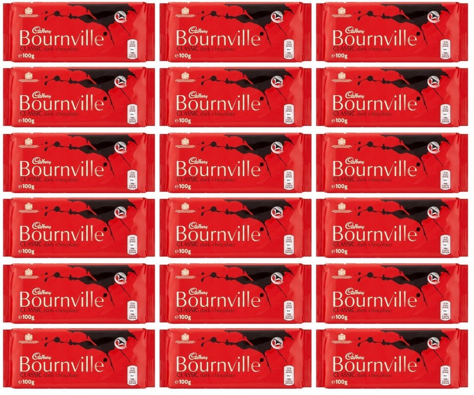 18 x Cadbury Bournville Classic Dark Chocolate Bar 100G