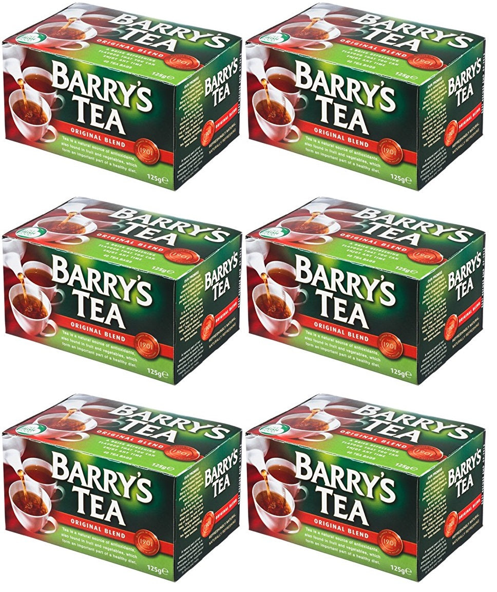 6 x Barry's Tea Original 40 Tea Bags 125G