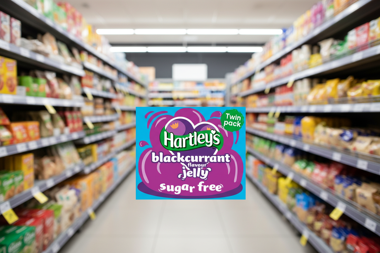 12 x Hartley's Sugar Free Blackcurrant Flavour Jelly 2 X 11.5G