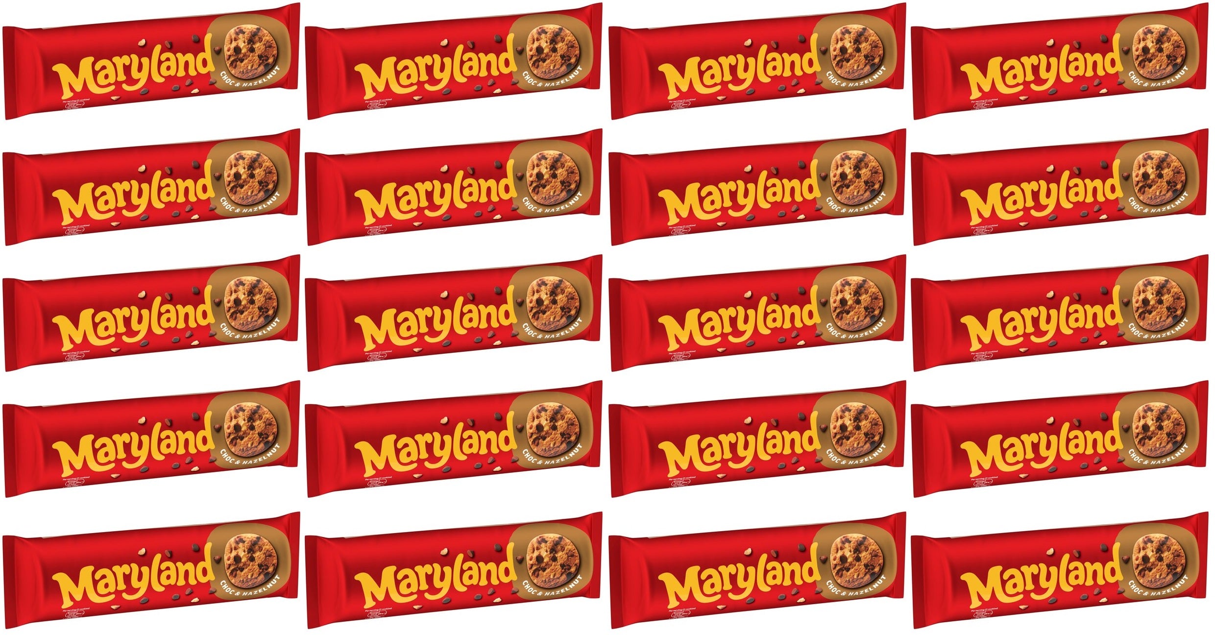 20 x Maryland Chocolate Chip & Nut - 200GM