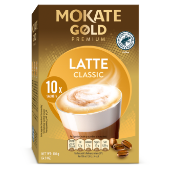 12 x Mokate Gold Latte 10 Sachets - 140GM
