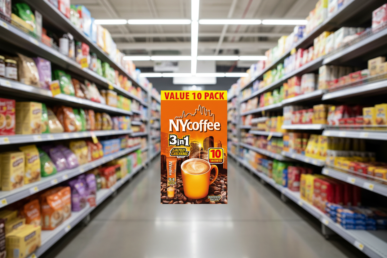 10 x Ny Coffee 3in1 Salted Caramel Coffee 10 Sachets - 10PK