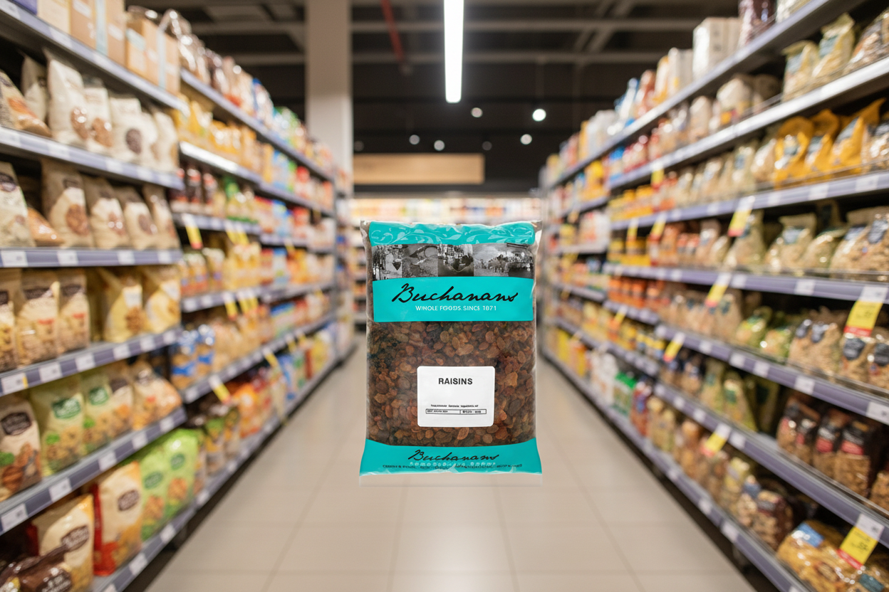 4 x Buchanans Raisins 3Kg
