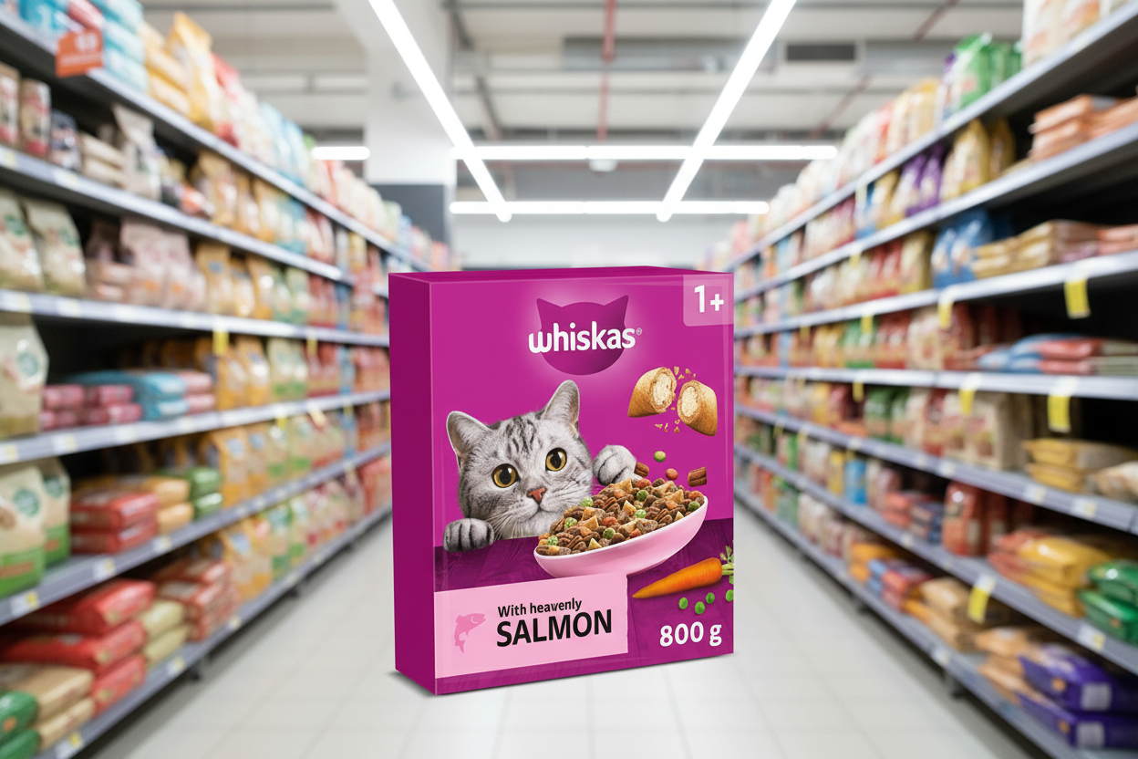 5 X Whiskas Cat 1+ Complete Salmon - 800Gm