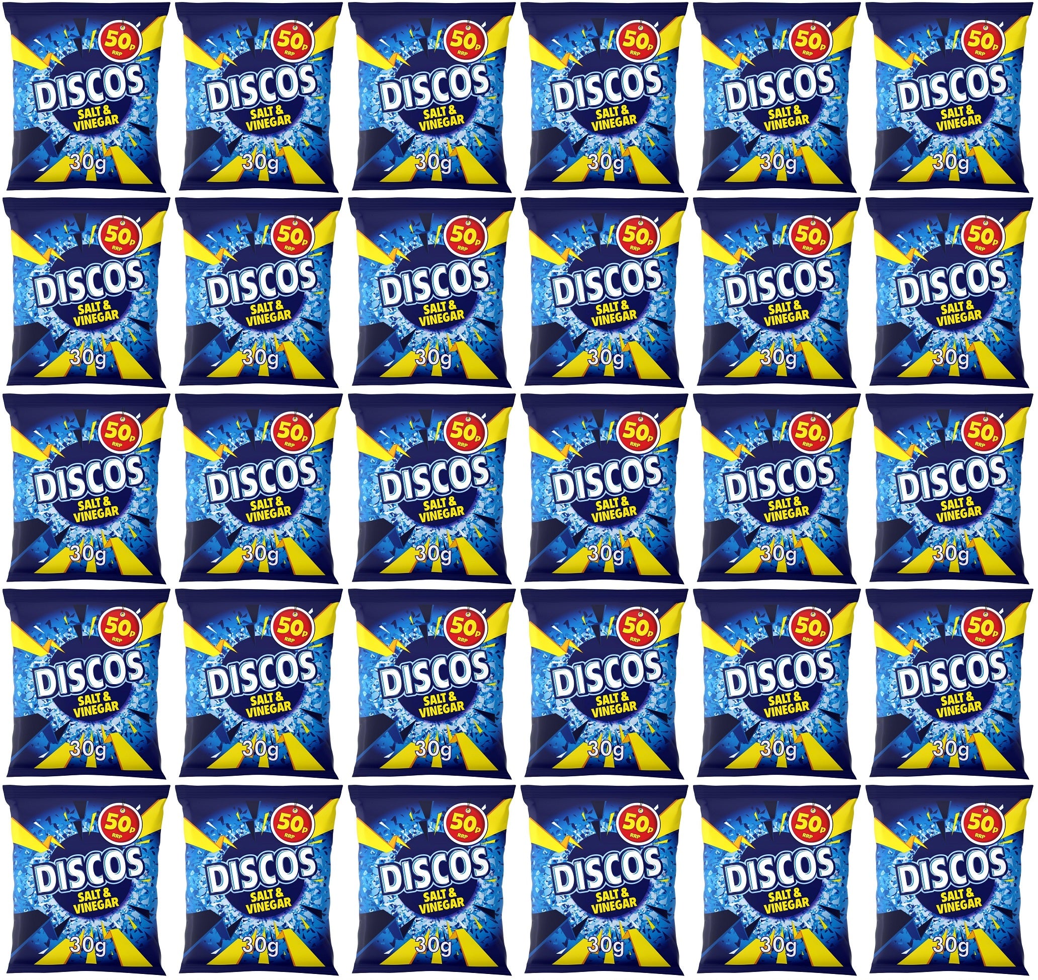 30 x Kp Discos Salt & Vinegar - 30GM