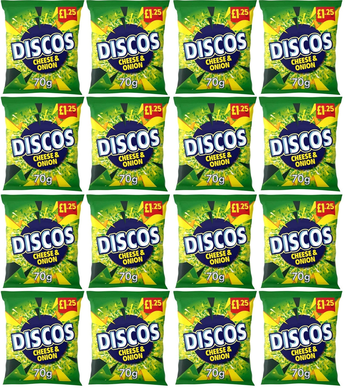 16 x Kp Discos Cheese & Onion - 70GM