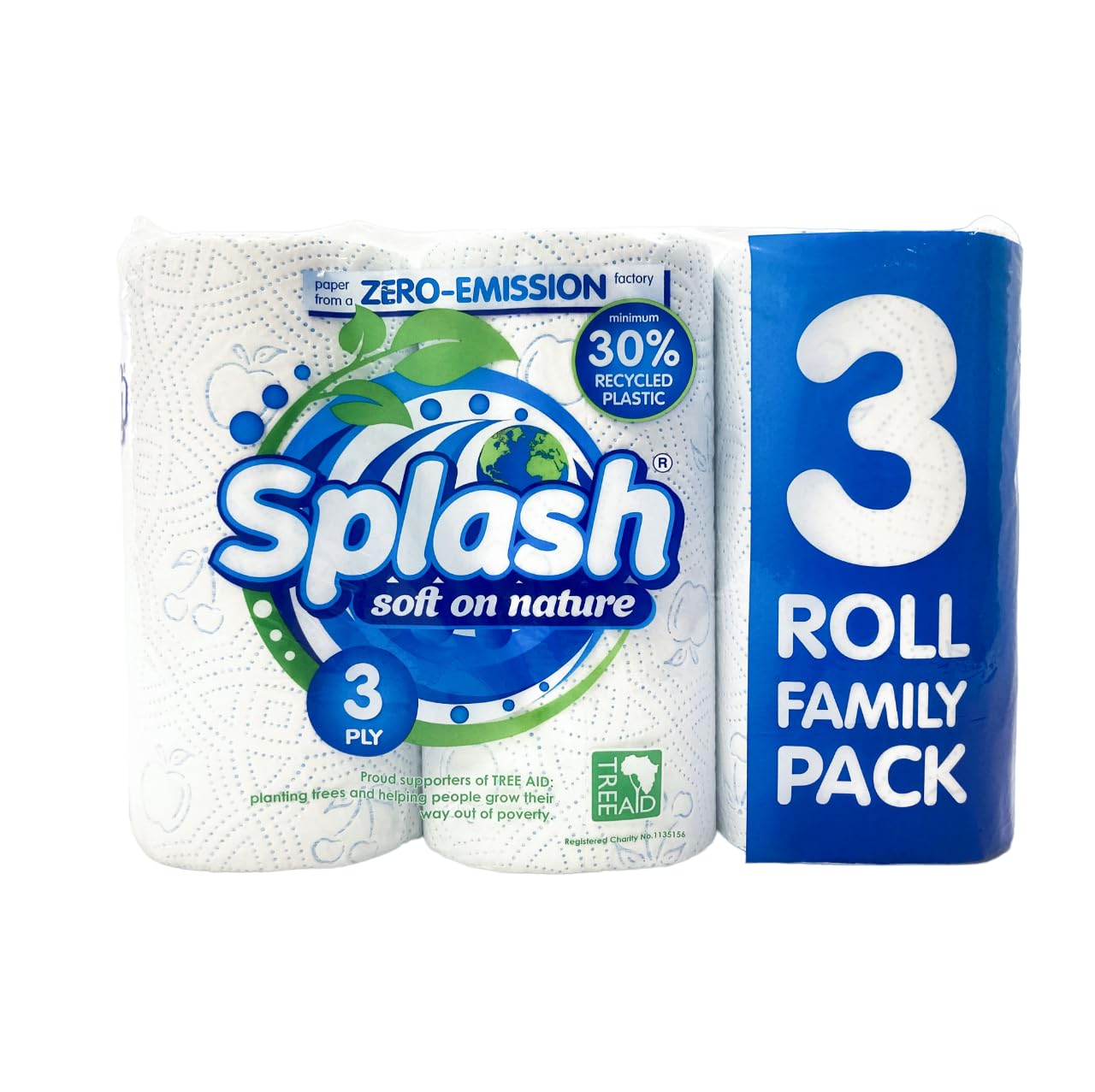 4 x Splash Soft On Nature Kitchen Roll - 3 PACK