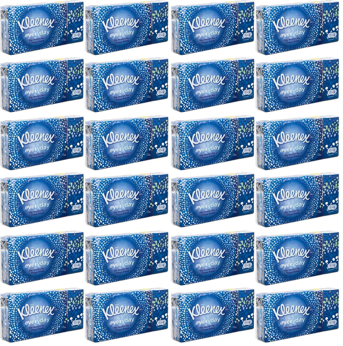 24 X Kleenex Everyday Pocket Tissues - 8 Pack