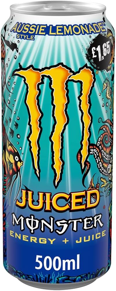 12 x Monster Energy Juiced Aussie Lemonade Style 500Ml