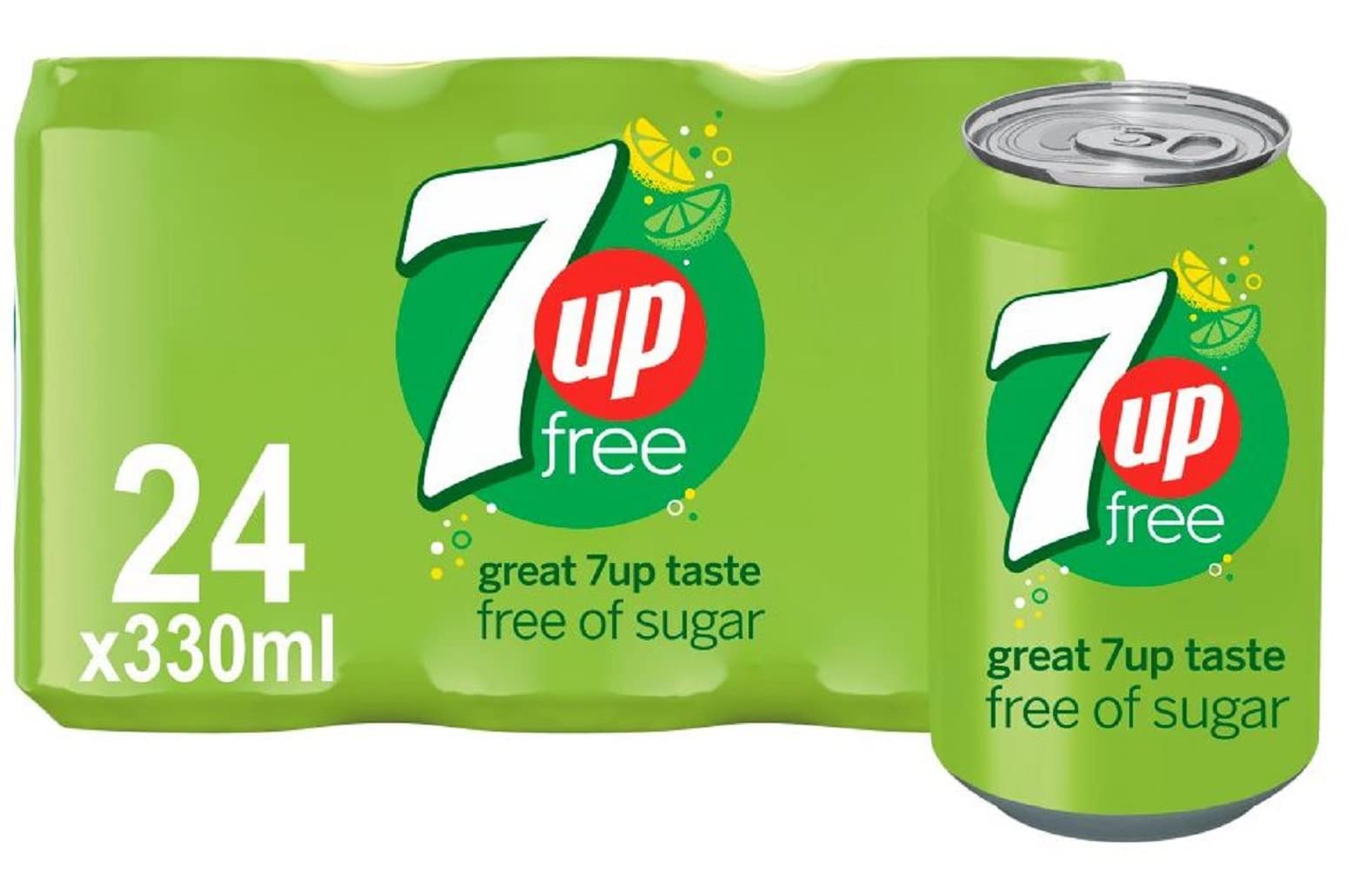24 x 7Up Free Cans 330Ml