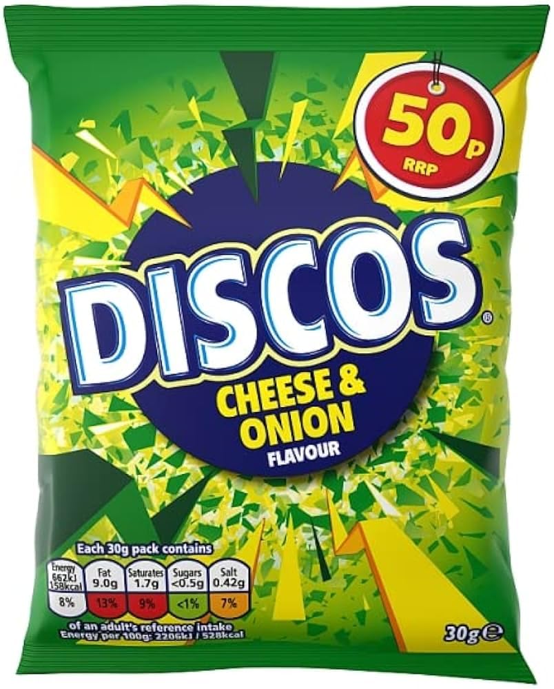 30 x Kp Discos Cheese & Onion - 30GM