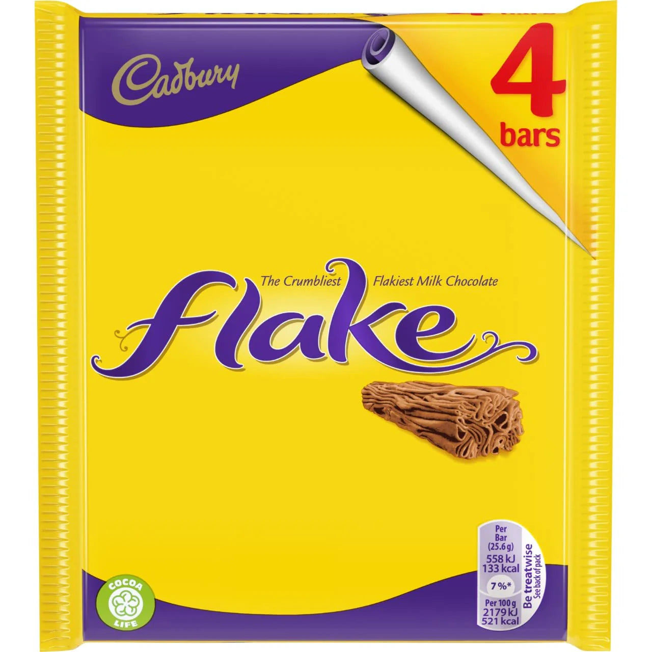 20 x Cadbury Flake Chocolate Bar 4 Pack 80G