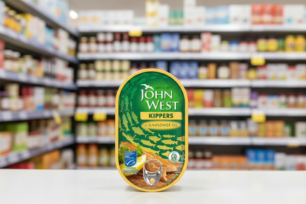 10 x John West Kipper Fillets Sunflower - 145G