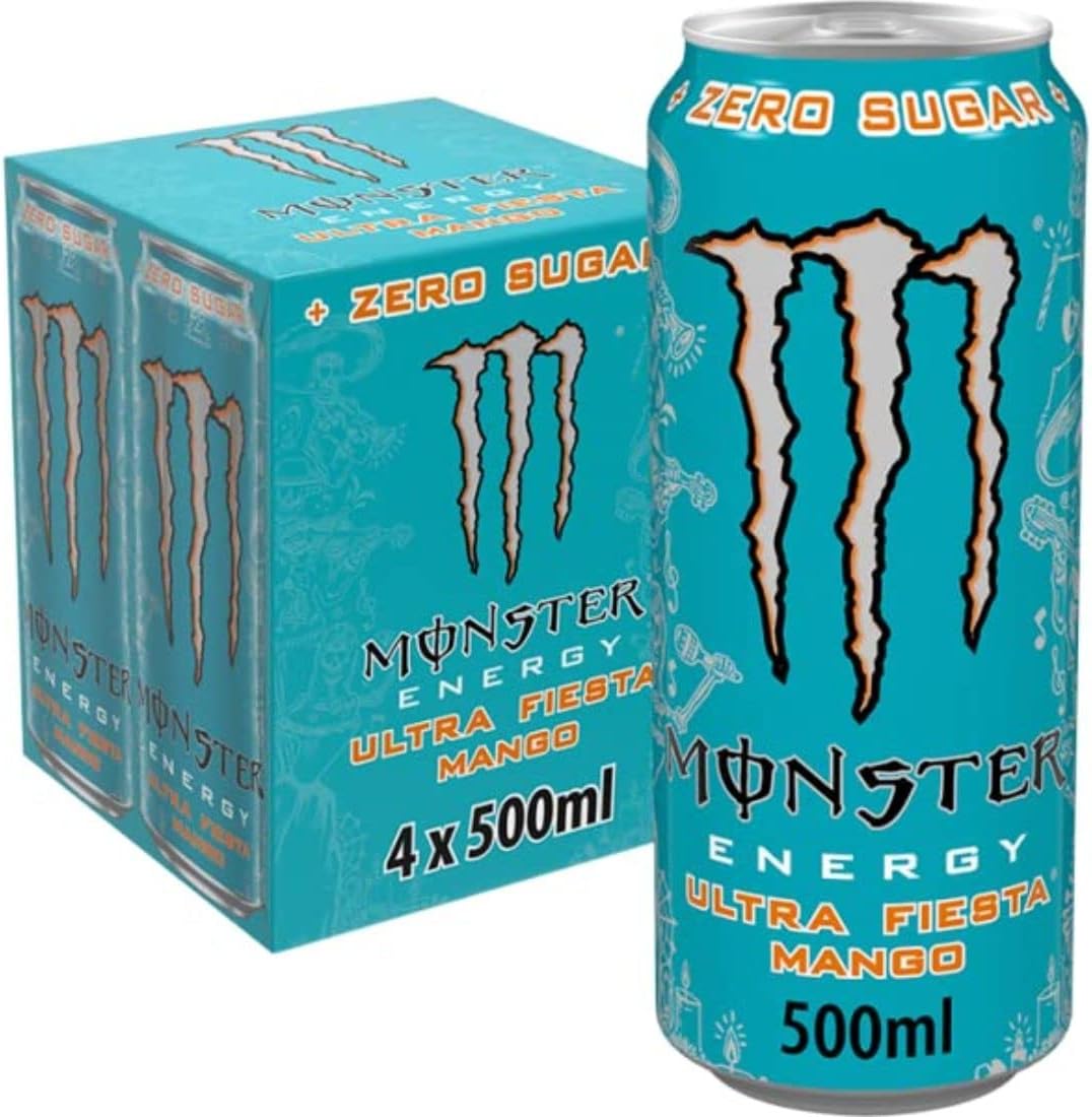 6 x Monster Ultra Fiesta Mango 4 X 500Ml