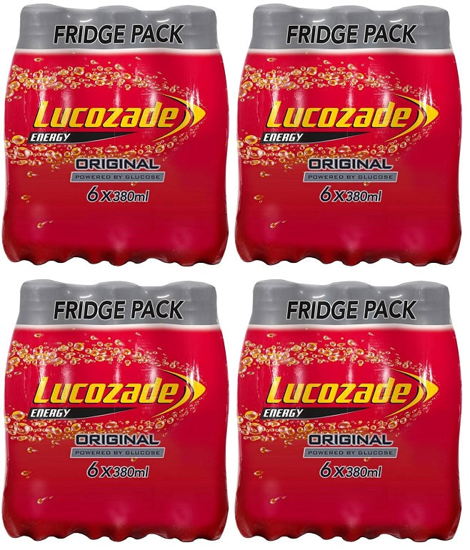 4 x Lucozade Energy Original 6Pk - 6X380ML