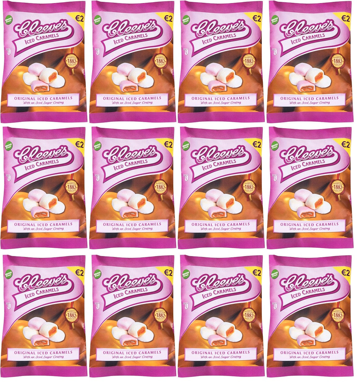 12 x Cleeves Iced Caramels 130G