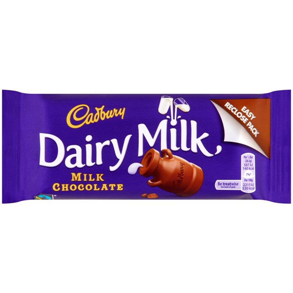 48 x Cadbury Dairy Milk Chocolate Bar 53G