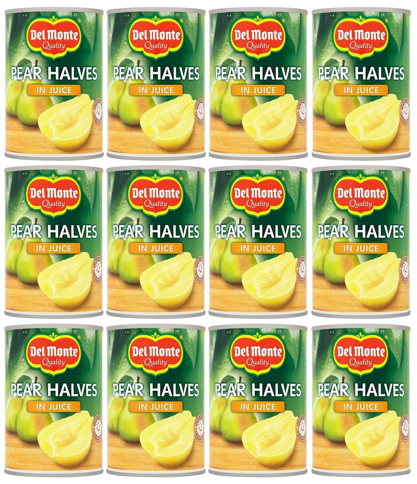 12 x Del Monte Pear Halves In Juice 415G