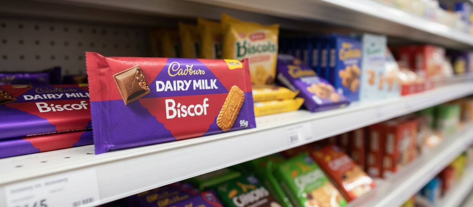 21 x Cadbury Dairy Milk Biscoff Large Bar - 95GM